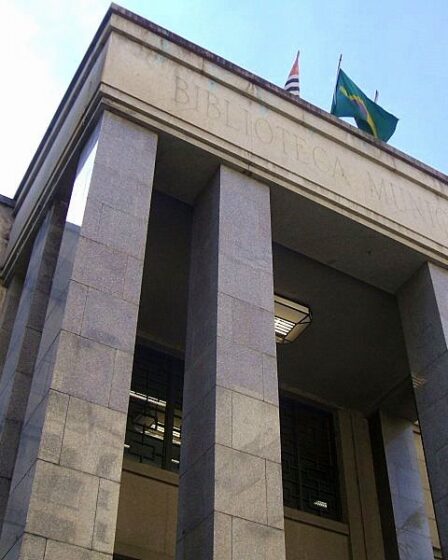 Biblioteca Mário de Andrade no centro de São Paulo