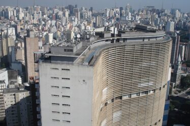 Edifício Copan em São Paulo fachada sinuosa