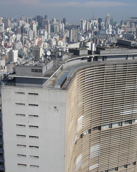 Edifício Copan em São Paulo fachada sinuosa