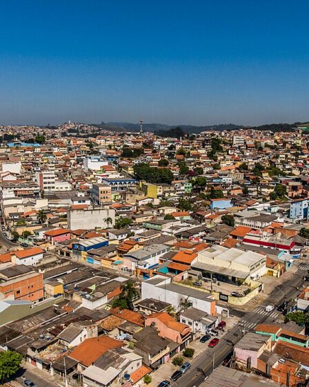 Vista aérea de Itapevi drone