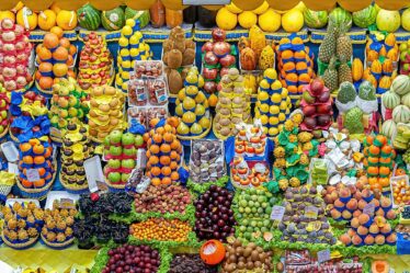 Banca de frutas no Mercado Municipal de São Paulo Mercadão